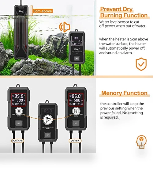 Aquarium Heater with Digital LED Controller — Heaters & Chillers, hygger