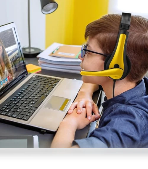 Classroom Headphones with Microphone — Over-Ear Headphones, Yunsailing