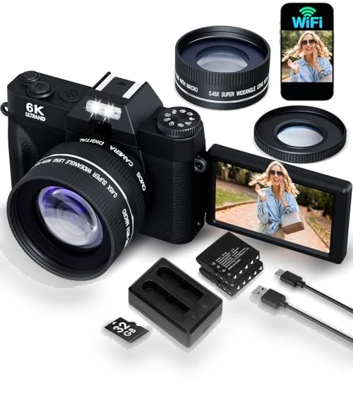 Digital Camera for Photography and Vlogging — Compact Digital Cameras, YAGPECL