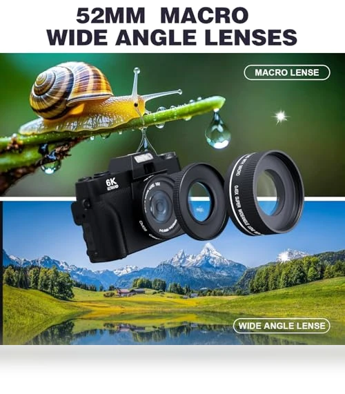 Digital Camera for Photography and Vlogging — Compact Digital Cameras, YAGPECL