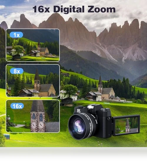 Digital Camera for Photography and Vlogging — Compact Digital Cameras, YAGPECL