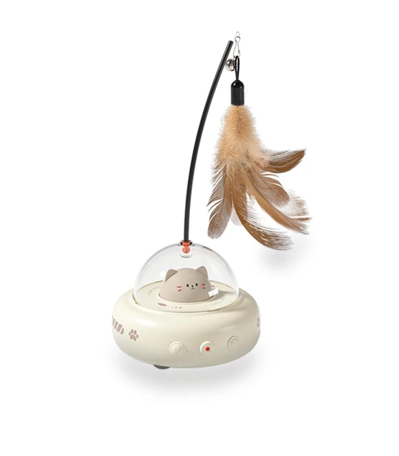 Electric Interactive Cat Toy with Feathers — Cat Playthings, grocercollect