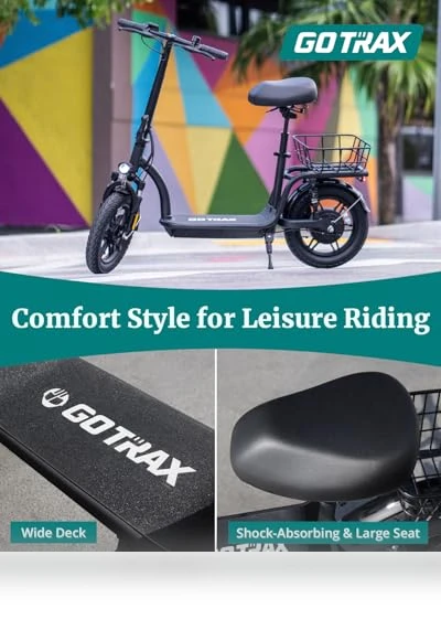 Electric Scooter with Seat — Electric Self-Balancing Scooters, Gotrax