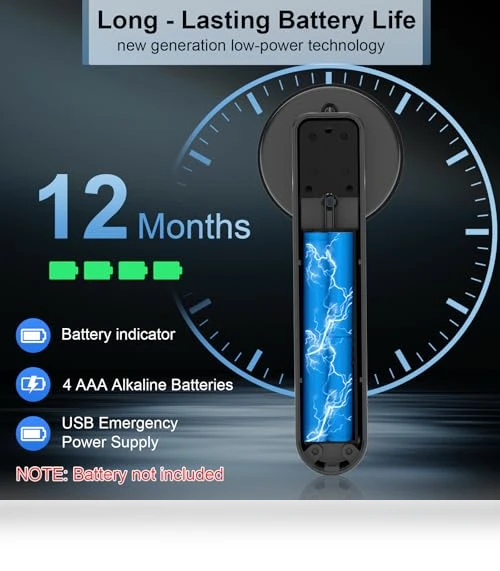 Fingerprint Handle Door Lock — Smart Home Security, eLinkSmart