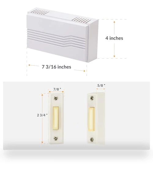 Hardwired Chime Kit with Transformer and Surface-Mount Button — Kits, Newhouse Hardware