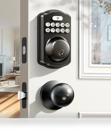 Keyless Entry Door Lock with Backlit Keypad — Keyless Entry, Veise