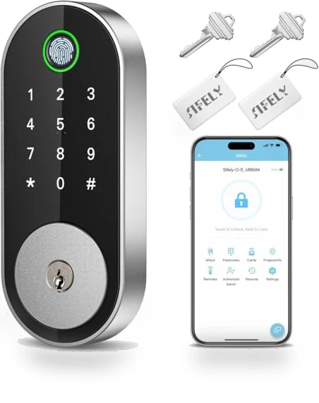 Keyless-Entry Fingerprint Deadbolt Smart Lock — Deadbolts, Sifely
