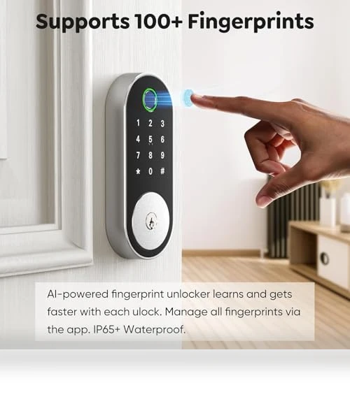 Keyless-Entry Fingerprint Deadbolt Smart Lock — Deadbolts, Sifely