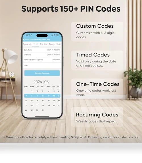 Keyless-Entry Fingerprint Deadbolt Smart Lock — Deadbolts, Sifely