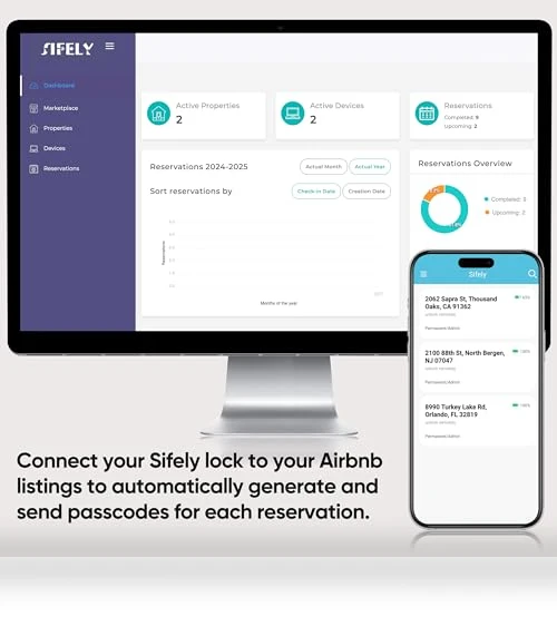 Keyless-Entry Fingerprint Deadbolt Smart Lock — Deadbolts, Sifely