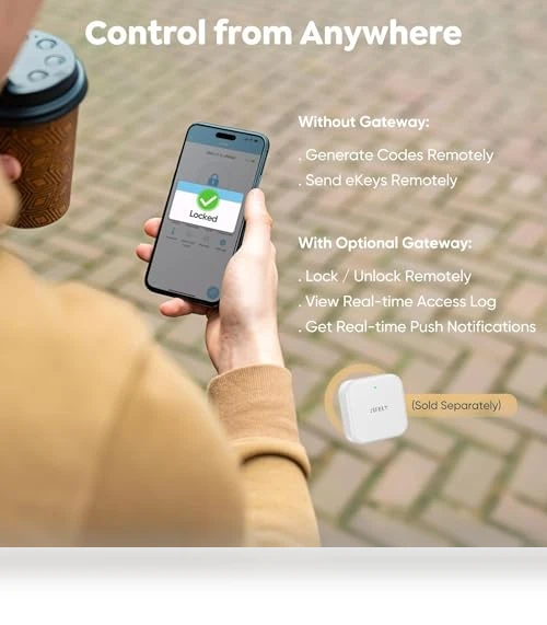 Keyless-Entry Fingerprint Deadbolt Smart Lock — Deadbolts, Sifely