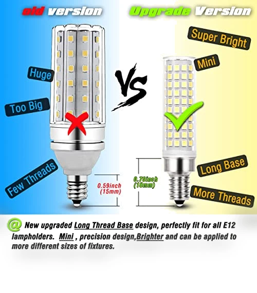 LED Candelabra Bulbs — Incandescent, ALIDE