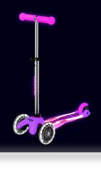 Mini Deluxe Glow Plus LED Scooter — Electric Vehicles, Micro