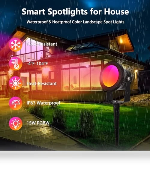 Outdoor Smart Landscape Lighting — Outdoor Security & Flood Lighting, Tsanhoo