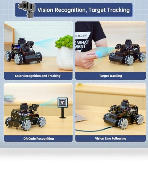 Programmable AI Vision Smart Robot Kit — Robotic Enhancements, Hiwonder