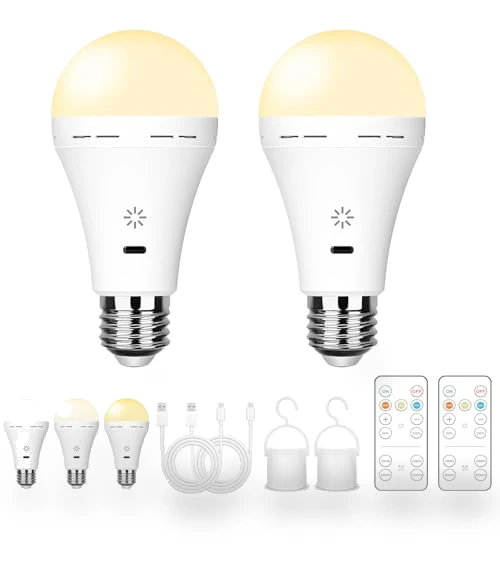 Rechargeable Light Bulb With Remote Control — LED, BOBOPAI