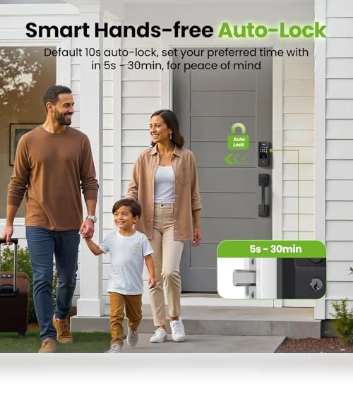 Smart Fingerprint Door Lock with WiFi — Smart Home Security, GHome Smart