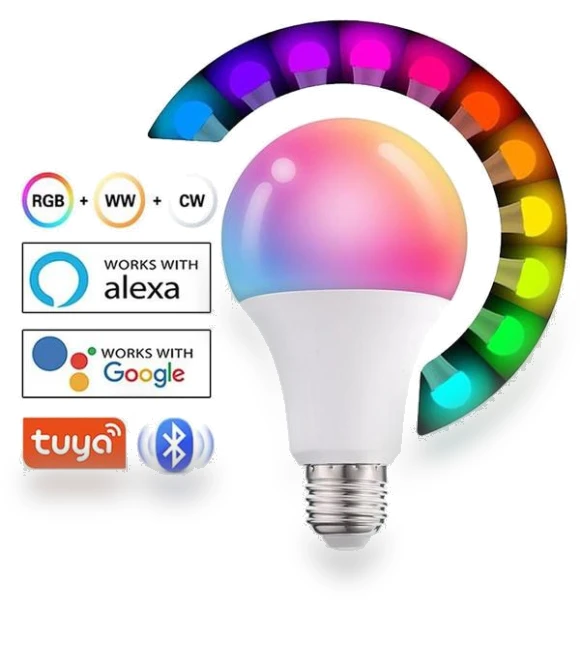 Smart LED Bulb RGB + WW + CW — LED, TOP MALL-005