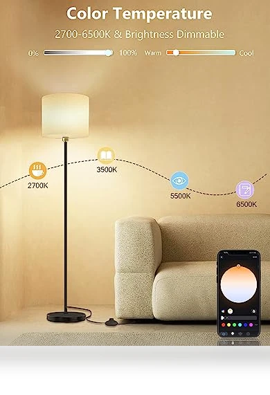 Smart LED Floor Lamp — Standing Lights, YHW