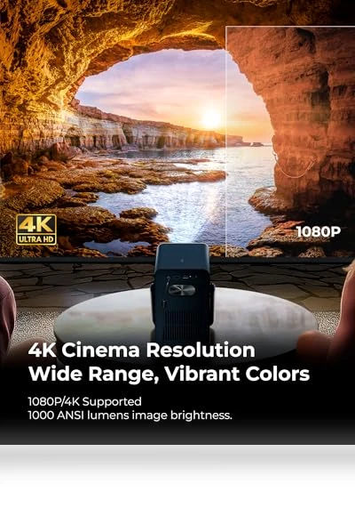 Smart Projector 4K Supported with Android TV — Home Theater Projectors, Ultimea