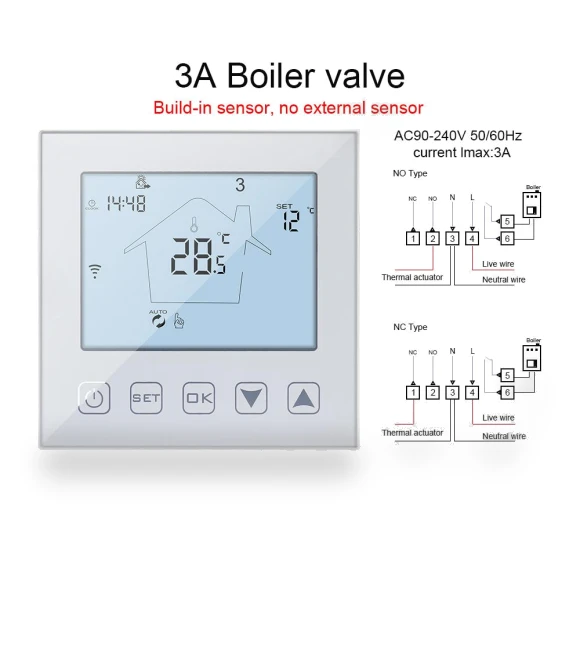 Smart Room Thermostat for Electric Floor Heating — Home Climate Control, Ketotek