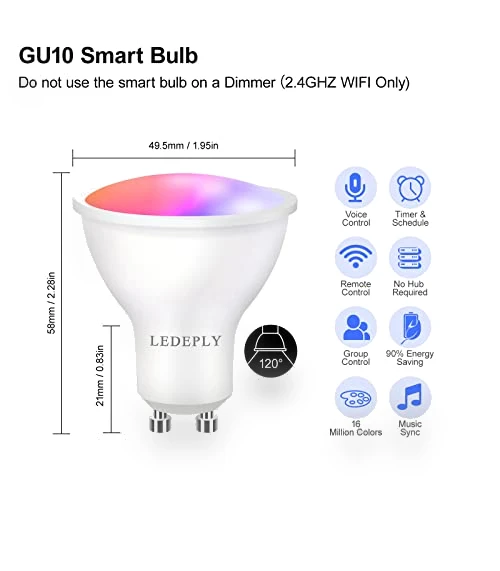 Smart Spot Light Bulb — LED, LEDEPLY