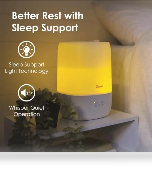 Ultra-Quiet 3-in-1 Humidifier — Air Moisturizers, Crane