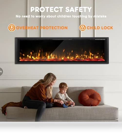 Wide-Screen Electric Fireplace Inserts — Electric Heating Solutions, Tornivk
