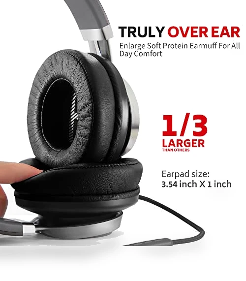 Wired Over Ear Headphones with Microphone — Over-Ear Headphones, COOSII
