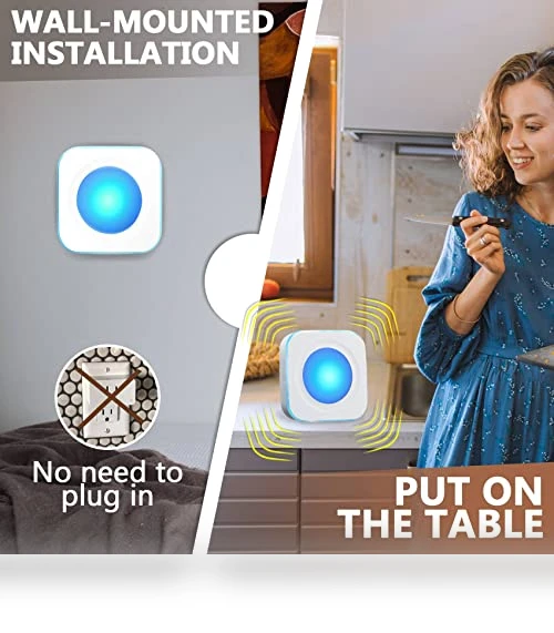 Wireless Doorbell with Flashing Light — Push Buttons, JSIEEM