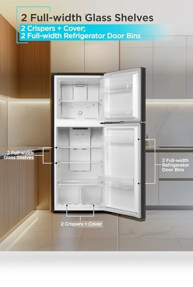 10 Cu. Ft. Top Mount Refrigerator with Freezer — Mini Fridges, BLACK+DECKER