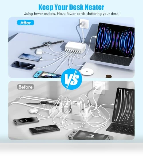 200W GaN 8 Port USB C Charging Station — Power Hubs, Shenzhen Xihuida Electronics Co., Ltd.
