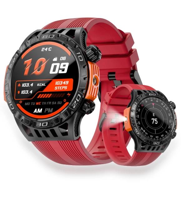 Smartwatch with Dual Flashlight — Smartwatches, LOKMAT
