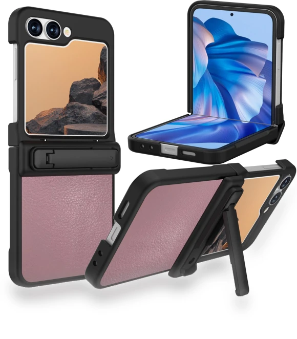Flip Stand Case with Litchi Texture — Screen Protectors, Smartwatch 2025