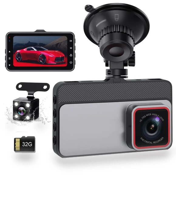 Front and rear dash cam — Dashboard Cameras, Zen-Japan Electronics