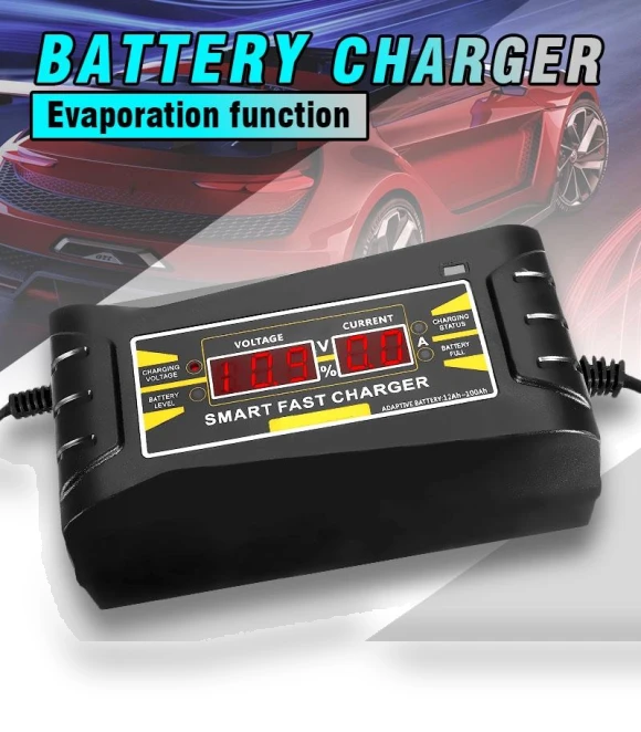 Full Automatic Car Battery Charger Digital Display — Chargers, Ideal World