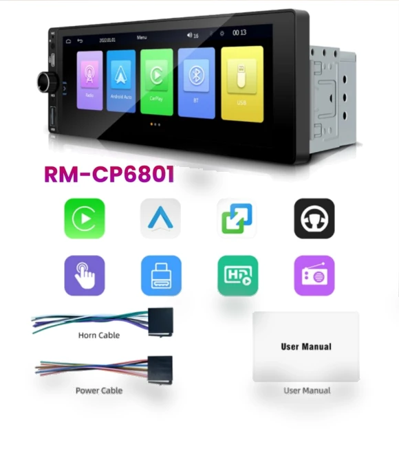 HD Touchscreen MP5 Player Car Radio — Stereo Receivers, Happy Home Mall