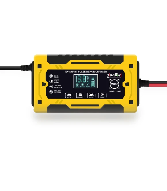Intelligent Motorcycle Battery Charger with Pulse Repair Function — Battery Chargers, AI Supermarket