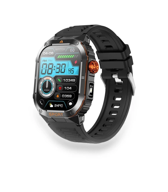 Military Smartwatch with Bluetooth Call, IP67 Waterproof, Heart Rate and Blood Pressure Monitor, Fitness Tracker, and... — Smartwatches, QTLLBT