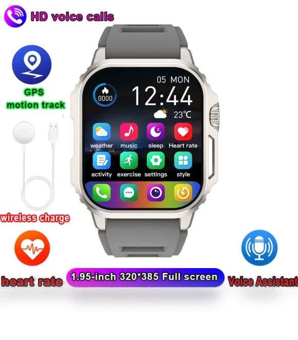 Outdoor Military Smartwatch with AMOLED Display — Sport Watches, Tiktop2