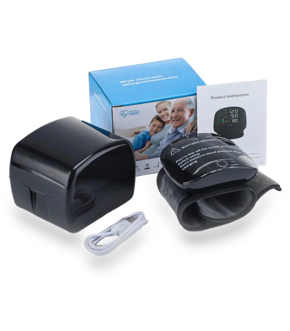 Rechargeable Wrist Blood Pressure Monitor — Arm & Wrist Wearables, Melsya