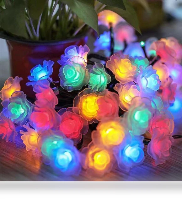 Romantic LED Rose String Lights — String Lights, AI Supermarket
