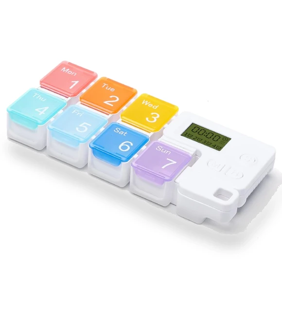 Smart Pill Organizer for 7 Days — Medication Accessories, Chic Home
