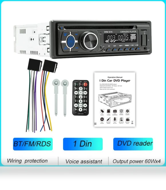 Universal 1 Din BT Car DVD Player — Car Installation Essentials, AutoSphere