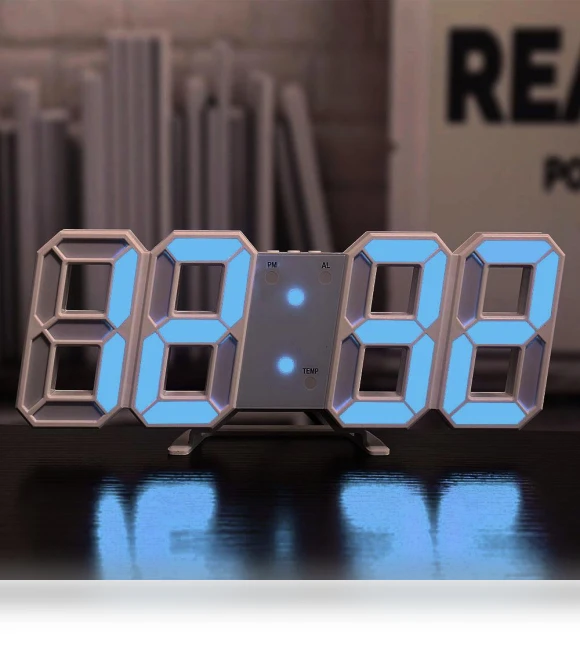 3D Digital Alarm Clock — Clocks, Serene Homes