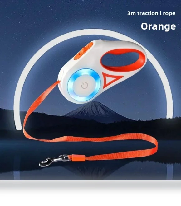 Automatic Retractable LED Dog Leash — Training Leads, Smart Pet Supplies