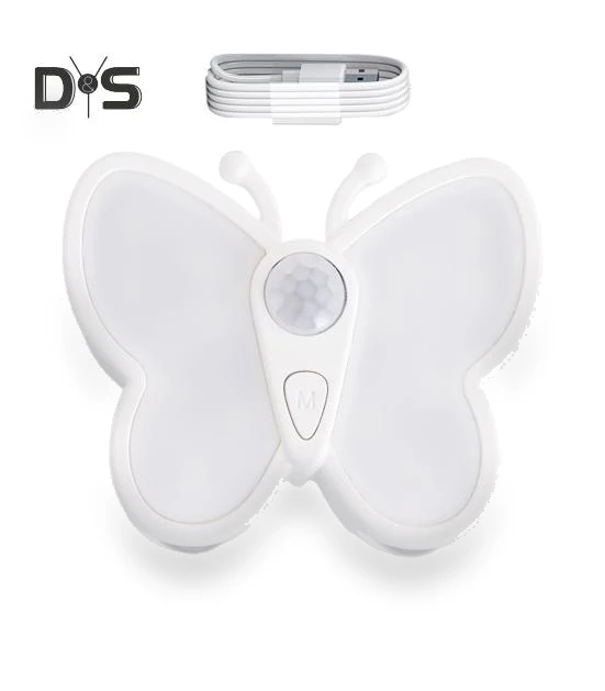 LED Butterfly Night Light with Adjustable Brightness — Night Lights, SMOO