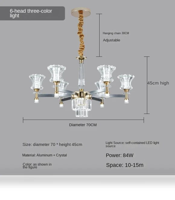 Modern Simple Atmospheric Chandelier — Chandeliers, Yuda Lighting