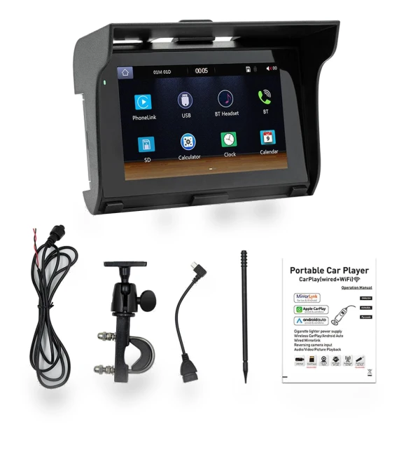 Motorcycle MP5 Player — Vehicle Phone Holders, VehicleKit