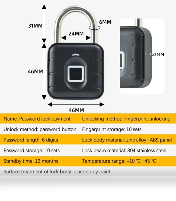 Smart Biometric Fingerprint Door Lock — Locks, Springs And Autumns